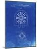 PP1092-Faded Blueprint Tesla Coil Patent Poster-Cole Borders-Mounted Giclee Print