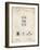 PP1095-Vintage Parchment Tesla Regulator for Alternate Current Motor Patent Poster-Cole Borders-Framed Giclee Print
