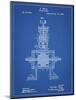 PP1096-Blueprint Tesla Steam Engine Patent Poster-Cole Borders-Mounted Giclee Print