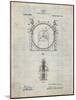 PP1097-Antique Grid Parchment Tesla Turbine Patent Poster-Cole Borders-Mounted Giclee Print