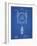 PP1097-Blueprint Tesla Turbine Patent Poster-Cole Borders-Framed Giclee Print