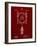 PP1097-Burgundy Tesla Turbine Patent Poster-Cole Borders-Framed Giclee Print