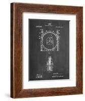 PP1097-Chalkboard Tesla Turbine Patent Poster-Cole Borders-Framed Giclee Print