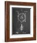 PP1097-Chalkboard Tesla Turbine Patent Poster-Cole Borders-Framed Giclee Print