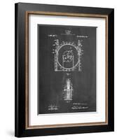 PP1097-Chalkboard Tesla Turbine Patent Poster-Cole Borders-Framed Giclee Print