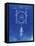 PP1097-Faded Blueprint Tesla Turbine Patent Poster-Cole Borders-Framed Premier Image Canvas