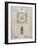 PP1097-Sandstone Tesla Turbine Patent Poster-Cole Borders-Framed Giclee Print