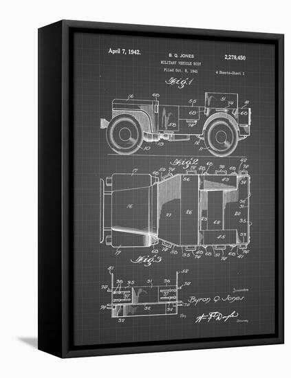 PP11 Black Grid-Borders Cole-Framed Premier Image Canvas