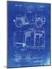 PP11 Faded Blueprint-Borders Cole-Mounted Giclee Print