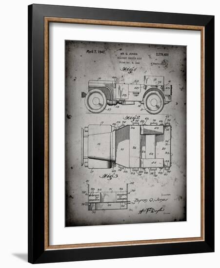 PP11 Faded Grey-Borders Cole-Framed Giclee Print