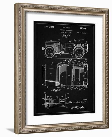 PP11 Vintage Black-Borders Cole-Framed Giclee Print