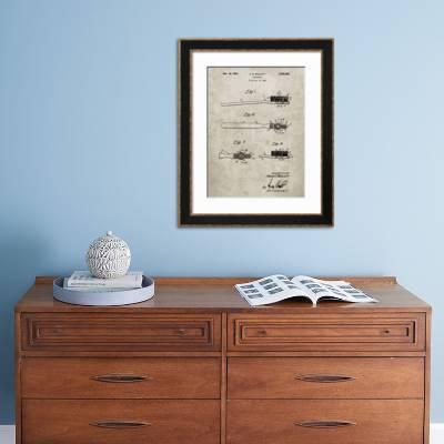 Pp1103 Sandstone Toothbrush Flexible Head Patent Poster Giclee