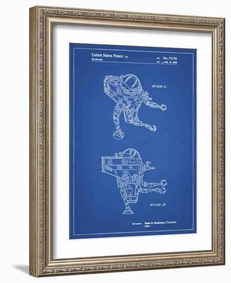 PP1107-Blueprint Mattel Space Walking Toy Patent Poster-Cole Borders-Framed Giclee Print