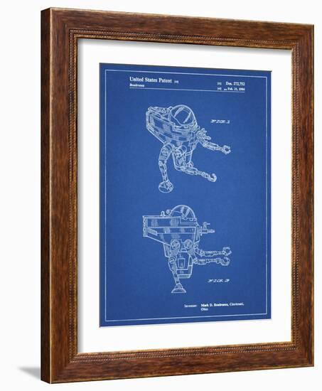 PP1107-Blueprint Mattel Space Walking Toy Patent Poster-Cole Borders-Framed Giclee Print