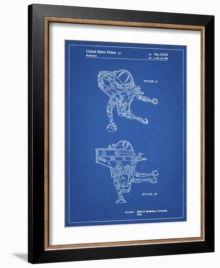 PP1107-Blueprint Mattel Space Walking Toy Patent Poster-Cole Borders-Framed Giclee Print