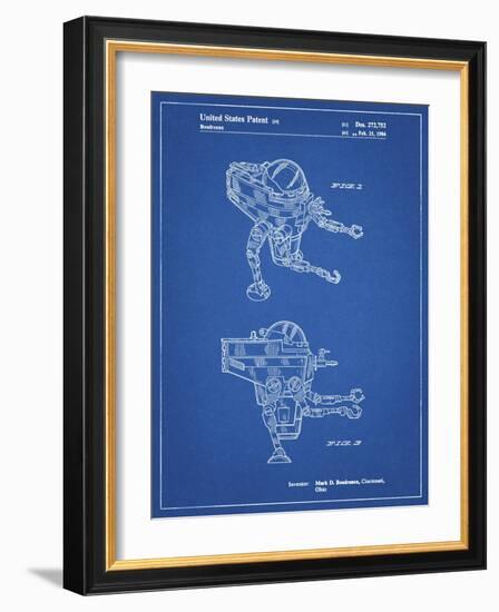 PP1107-Blueprint Mattel Space Walking Toy Patent Poster-Cole Borders-Framed Giclee Print