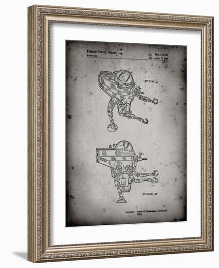 PP1107-Faded Grey Mattel Space Walking Toy Patent Poster-Cole Borders-Framed Giclee Print