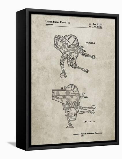 PP1107-Sandstone Mattel Space Walking Toy Patent Poster-Cole Borders-Framed Premier Image Canvas