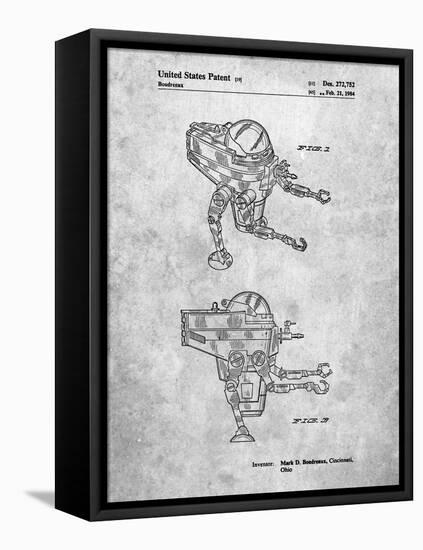 PP1107-Slate Mattel Space Walking Toy Patent Poster-Cole Borders-Framed Premier Image Canvas