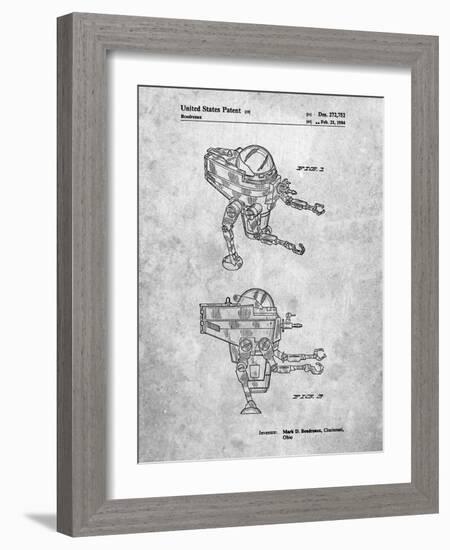 PP1107-Slate Mattel Space Walking Toy Patent Poster-Cole Borders-Framed Giclee Print