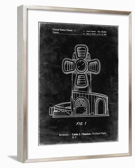 PP1108-Black Grunge Toy Windmill Poster-Cole Borders-Framed Giclee Print