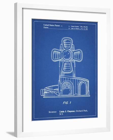 PP1108-Blueprint Toy Windmill Poster-Cole Borders-Framed Giclee Print