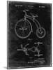 PP1114-Black Grunge Tricycle Patent Poster-Cole Borders-Mounted Giclee Print