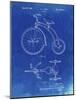 PP1114-Faded Blueprint Tricycle Patent Poster-Cole Borders-Mounted Giclee Print