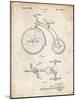 PP1114-Vintage Parchment Tricycle Patent Poster-Cole Borders-Mounted Giclee Print