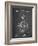 PP112-Chalkboard U.S. Watch Co. Pocket Watch Patent Poster-Cole Borders-Framed Giclee Print