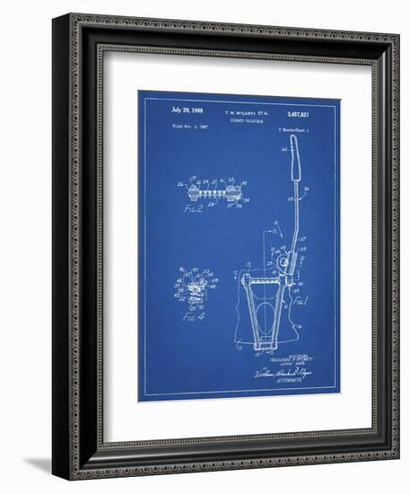 PP1122-Blueprint Vibrato Tailpiece Patent Wall Art Poster-Cole Borders-Framed Giclee Print