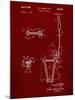 PP1122-Burgundy Vibrato Tailpiece Patent Wall Art Poster-Cole Borders-Mounted Giclee Print