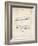 PP1124-Vintage Parchment Vintage Ski's Patent Poster-Cole Borders-Framed Giclee Print