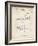 PP1124-Vintage Parchment Vintage Ski's Patent Poster-Cole Borders-Framed Giclee Print