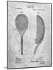 PP1127-Slate Vintage Tennis Racket 1891 Patent Poster-Cole Borders-Mounted Giclee Print