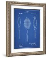 PP1128-Blueprint Vintage Tennis Racket Patent Poster-Cole Borders-Framed Giclee Print
