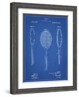 PP1128-Blueprint Vintage Tennis Racket Patent Poster-Cole Borders-Framed Giclee Print