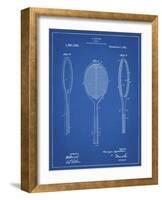 PP1128-Blueprint Vintage Tennis Racket Patent Poster-Cole Borders-Framed Giclee Print