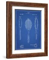 PP1128-Blueprint Vintage Tennis Racket Patent Poster-Cole Borders-Framed Giclee Print
