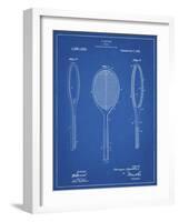 PP1128-Blueprint Vintage Tennis Racket Patent Poster-Cole Borders-Framed Giclee Print