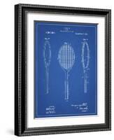 PP1128-Blueprint Vintage Tennis Racket Patent Poster-Cole Borders-Framed Giclee Print