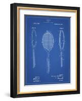 PP1128-Blueprint Vintage Tennis Racket Patent Poster-Cole Borders-Framed Giclee Print