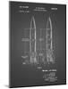 PP1129-Black Grid Von Braun Rocket Missile Patent Poster-Cole Borders-Mounted Giclee Print