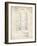 PP1129-Vintage Parchment Von Braun Rocket Missile Patent Poster-Cole Borders-Framed Giclee Print