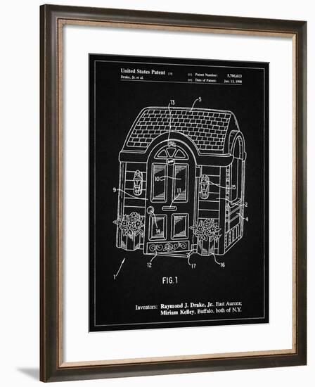 PP1132-Vintage Black Walk-in Child's Playhouse Poster-Cole Borders-Framed Giclee Print