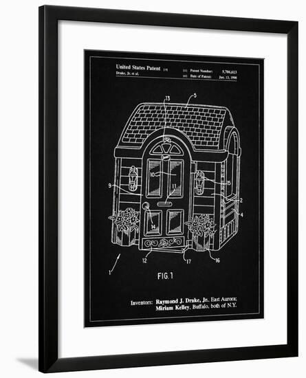 PP1132-Vintage Black Walk-in Child's Playhouse Poster-Cole Borders-Framed Giclee Print