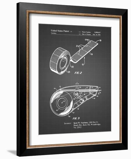 PP1133-Black Grid White Out Tape Patent Poster-Cole Borders-Framed Giclee Print