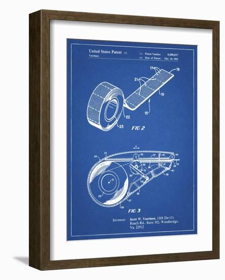 PP1133-Blueprint White Out Tape Patent Poster-Cole Borders-Framed Giclee Print