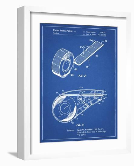 PP1133-Blueprint White Out Tape Patent Poster-Cole Borders-Framed Giclee Print