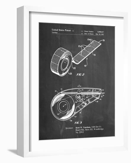 PP1133-Chalkboard White Out Tape Patent Poster-Cole Borders-Framed Giclee Print